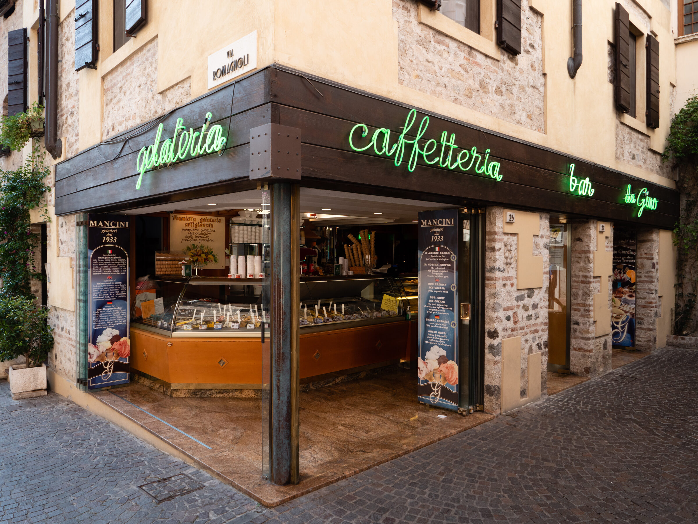 A public-facing café storefront — the classic eligible business
